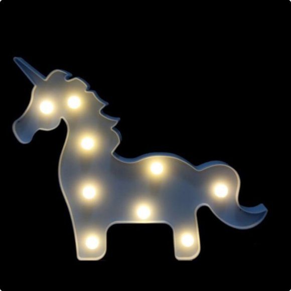 NIB Blue Unicorn LED Marquee Light - Picture 4 of 6